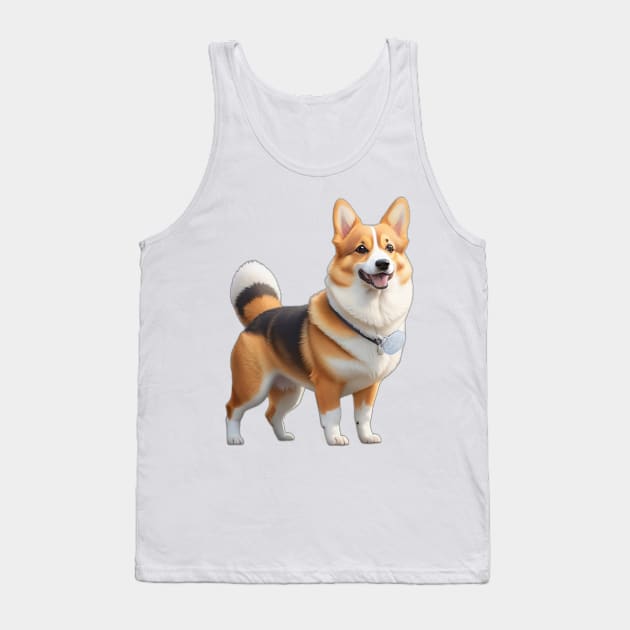 Pembroke Welsh Corgi Dog Tank Top by Moulezitouna